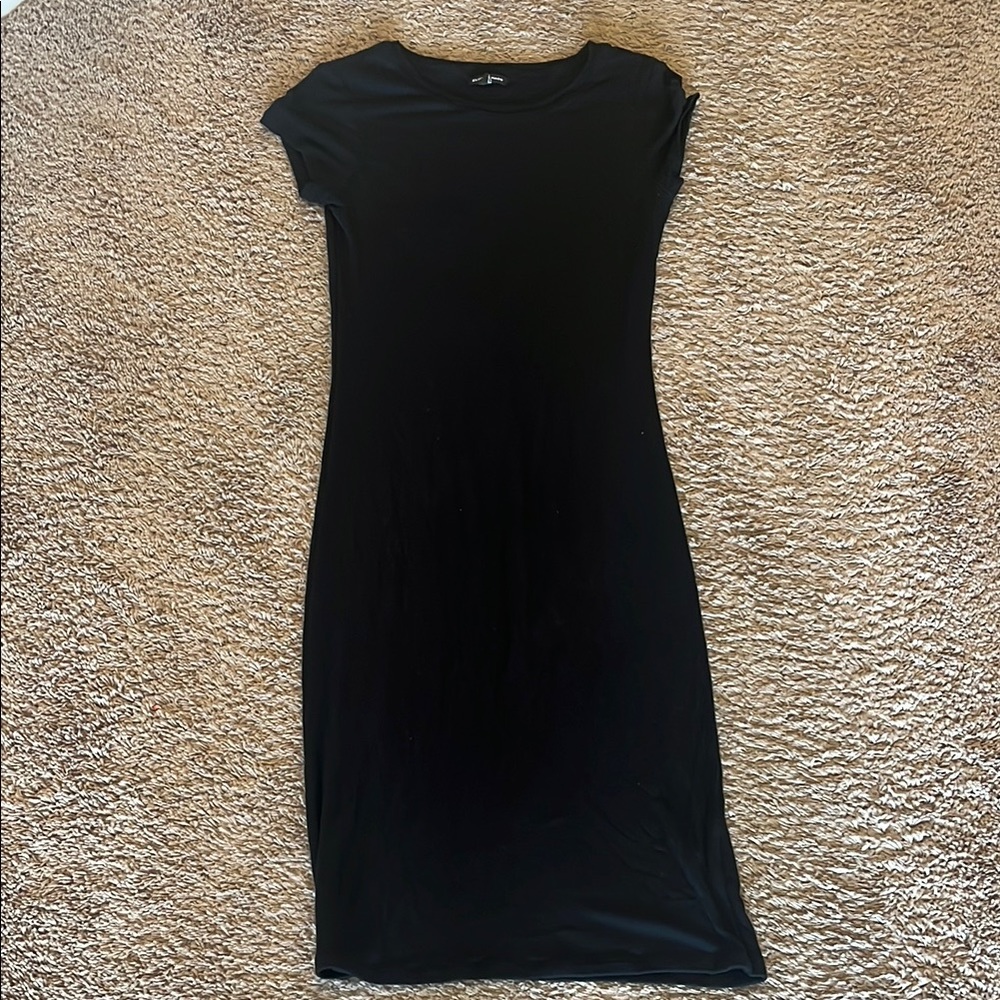 Club Monaco Black Bodycon Midi Dress